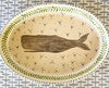 One Of A Kind * 8 Inch oval Platter * Happy Whale