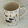 Nantucket * 12 oz Mug * Whale With The Rainbow Fleet * Blue