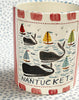 Nantucket * 12 oz Mug * Whales With Red Stripes