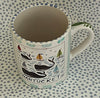 Nantucket * 12 oz Mug * Whales With The Rainbow Fleet * Turquoise