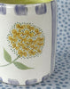 Pottery * Little Cup * Yellow Hydrangea