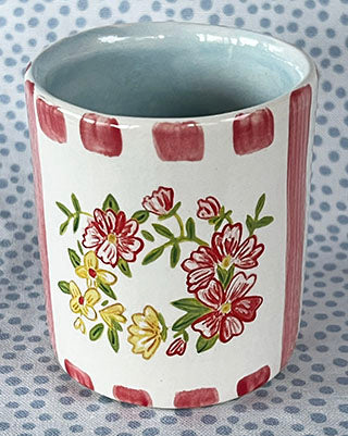 Pottery * Little Cup * Circle Flowers