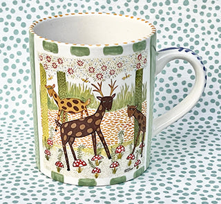 Pottery * Mug * Creatures * Forest Deer