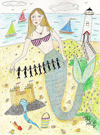 Prints * Paper Doll Mermaid