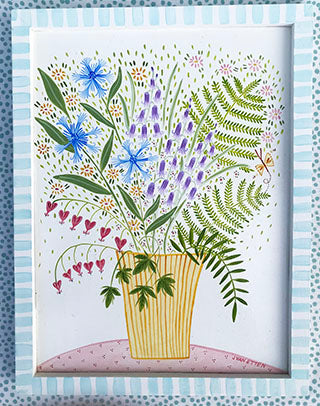 Original Artwork * Secret Garden Series * Hearts and Ferns