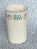 Vase * Cylinder * Pink Flowers Turquoise Vine